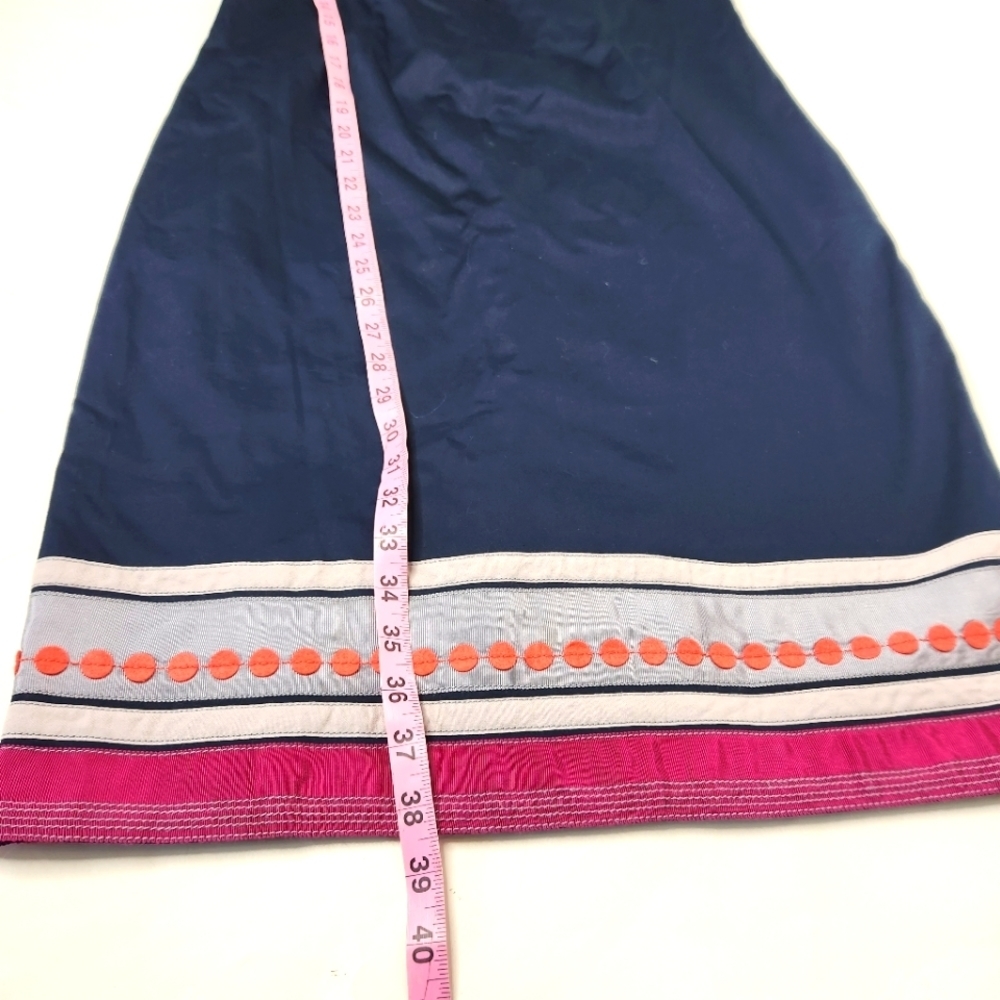 Boden Navy Dress with Pink and Coral Accents - Picture 2 of 7